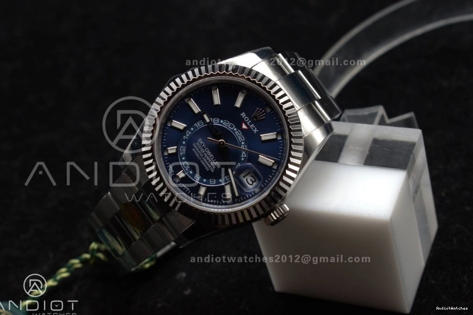 Edition Blue 904L on 326934 Best Colorful Dial Sky-Dweller 1091 ZF SS A 1:1 Bracelet SS 0729